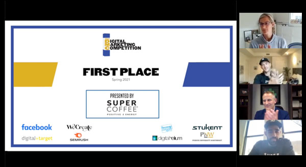 Spring 2021 Digital Marketing Competition Winning Team